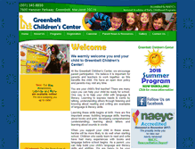 Tablet Screenshot of greenbeltchildrenscenter.com